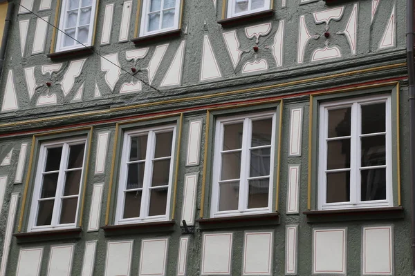 Casa Estilo Tudor Fachadas Casas Estilo Antiguo —  Fotos de Stock