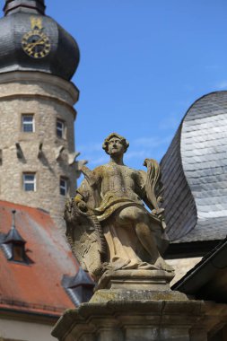 Kale ve kale bahçe Weikersheim (Almanya) / parçaları