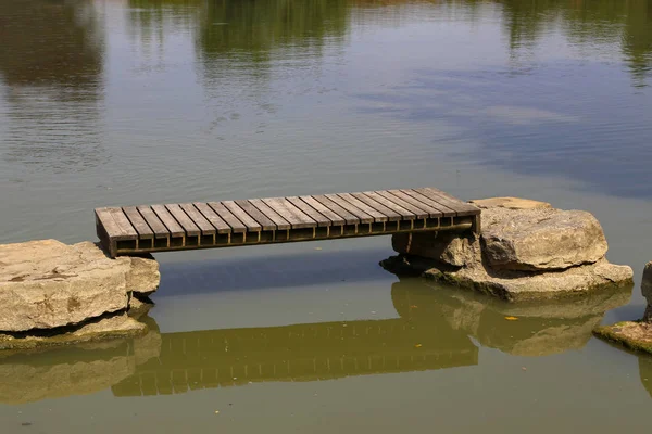 Ponte Legno Sul Lago — Foto Stock