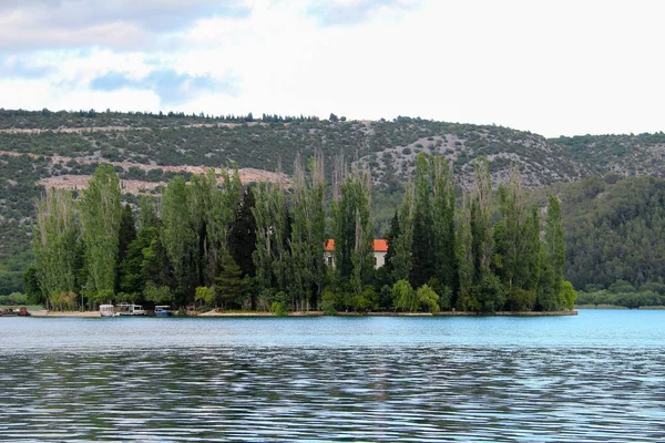 Río Krka Visavac Croacia —  Fotos de Stock