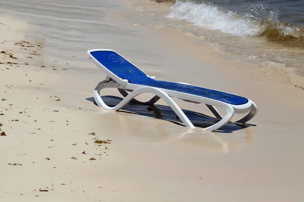 Καρέκλες Παραλίας Καρέκλες Στην Παραλία — Φωτογραφία Αρχείου