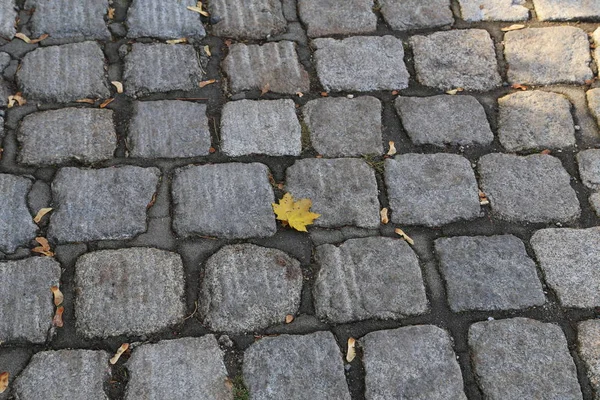 City Old Cobbled Surface Road — Stock Photo, Image