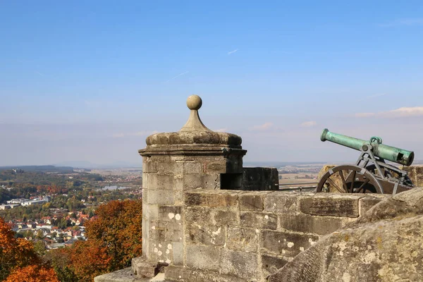 Cañón viejo. El Veste en Coburgo, Alemania. fragmentos . — Foto de Stock