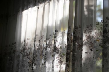 Şeffaf tül perde. Şeffaf perde pencere tül