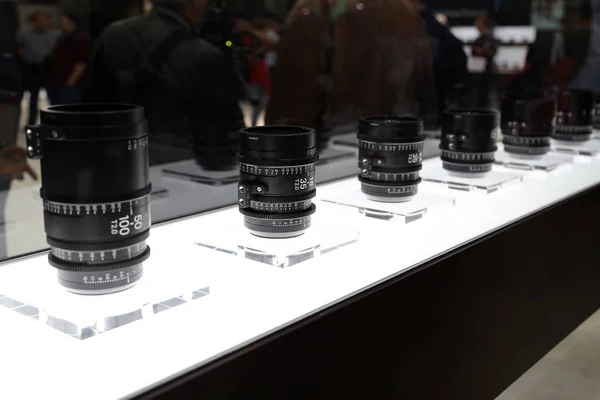 Various Photographic Lenses Exhibition — Stock Photo, Image