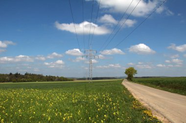Kırsal peyzaj güç hatları