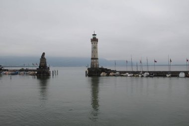 Lindau liman lake Bodensee, Almanya .