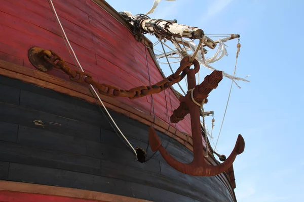 Details Van Een Piratenschip Anker — Stockfoto