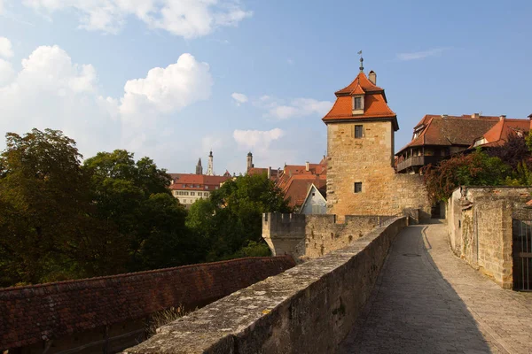 Город Ротенбург Дер Таубер Германия Панорама Города — стоковое фото