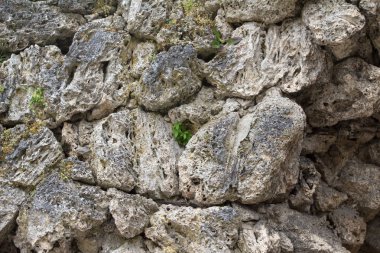 Gri taşların arka planının tam kare görüntüsü 