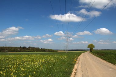 Kırsal peyzaj güç hatları