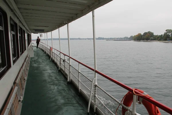 Reizen Met Veerboot Een Meer Duitsland — Stockfoto