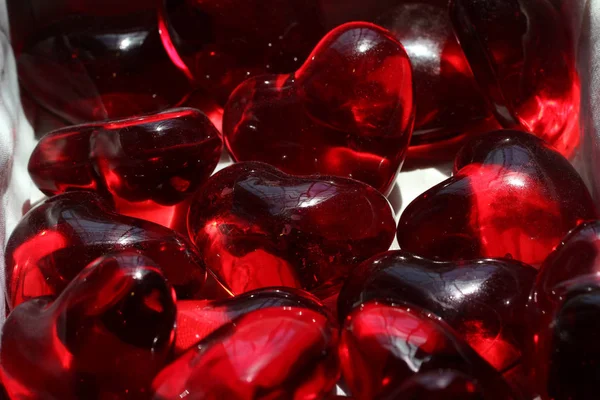 Hearts Beautiful Heart Red Glass — Stock Photo, Image