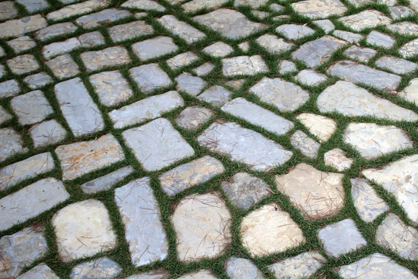 Karayolu Doğal Taşla Kaplı Köprü — Stok fotoğraf