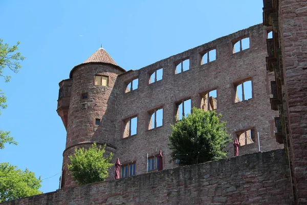 Ruína Castelo Fotografia Uma Ruína Castelo Alemanha Wertheim Detalhe Castelo — Fotografia de Stock