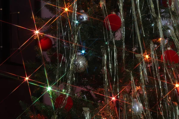 Vackra Jul Och Nyår Scen Christmas Market — Stockfoto