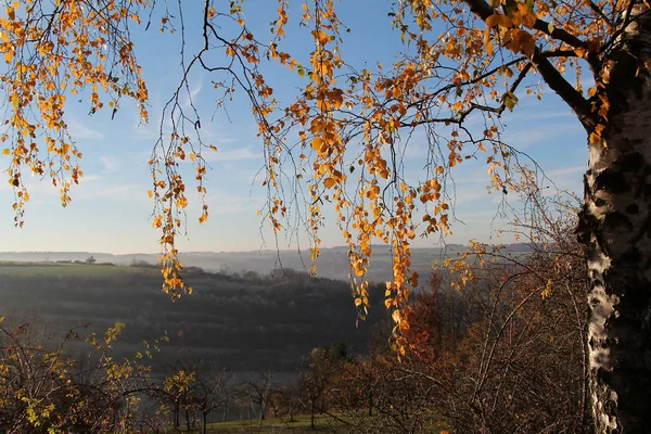 Soleado Paisaje Rural Otoñal — Foto de Stock