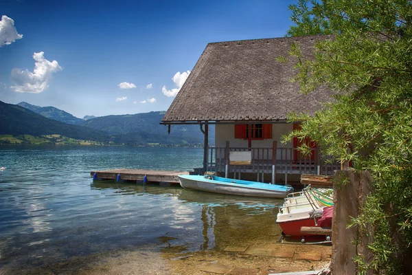 Wolfgangsee Mountain Lake Alps — Stock Photo, Image