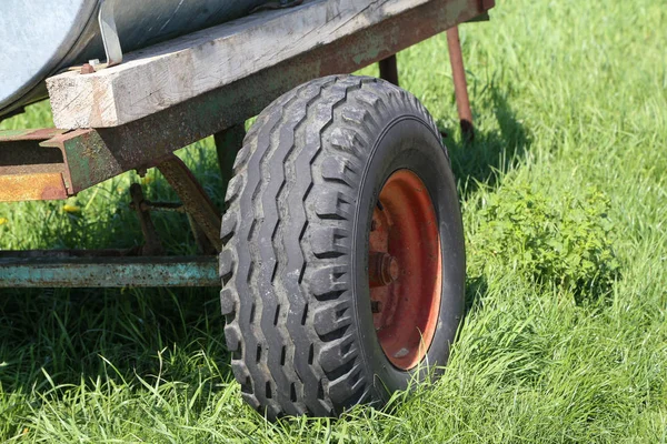 Roda Carrinho Trator — Fotografia de Stock