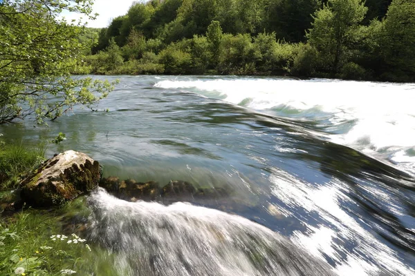 ドブラー川 クロアチア クロアチアの美しい川 — ストック写真