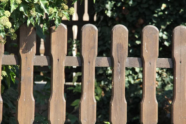 Cerca Madera Fragmento Una Cerca Madera —  Fotos de Stock