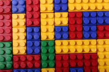 Yüksek kalitede sorunsuz arka plan renkli plastik tuğla
