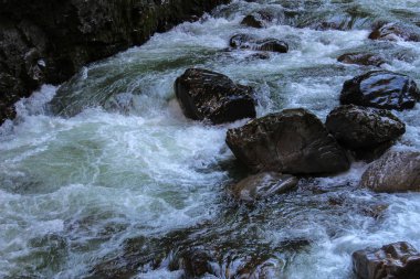 Güzel dağ nehri manzarası