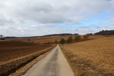 Güzel sakin kırsal manzara 