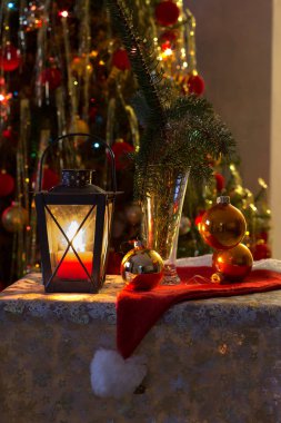 Güzel Noel ve yeni yıl sahne / Noel Pazar