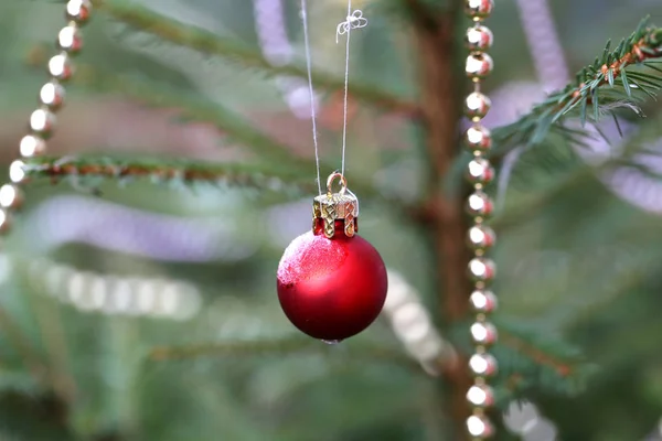 Bela Cena Natal Ano Novo Mercado Natal — Fotografia de Stock