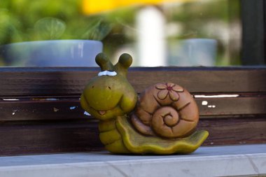 Gülümseyen salyangoz sevimli rakam