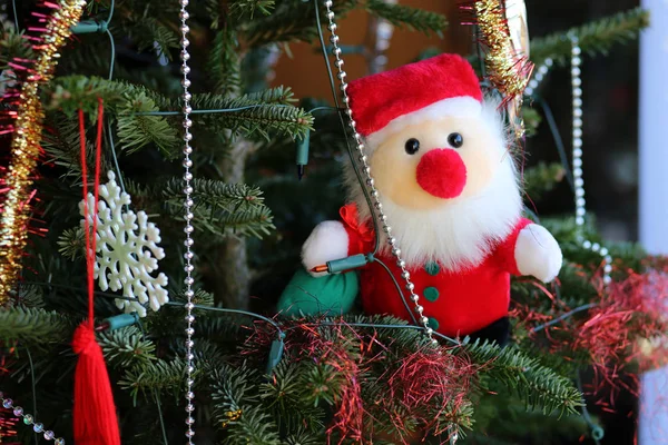 Schöne Weihnachts Und Neujahrsszene Weihnachtsmarkt — Stockfoto