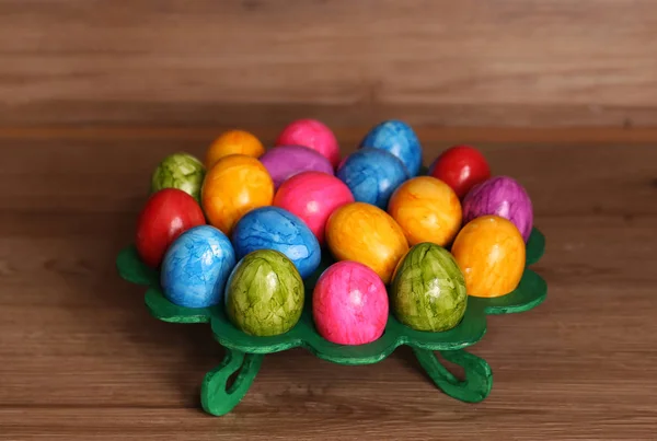 Праздничные Красочные Яйца Пасхальная Концепция — стоковое фото