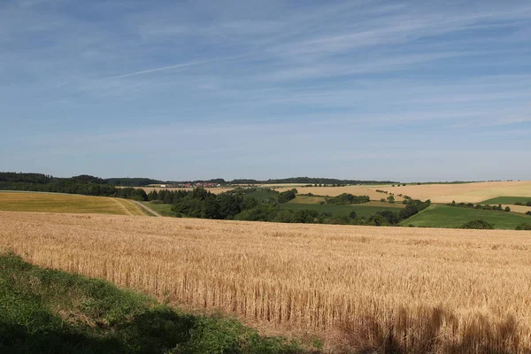 Piękny Spokojny Krajobraz Wiejski — Zdjęcie stockowe