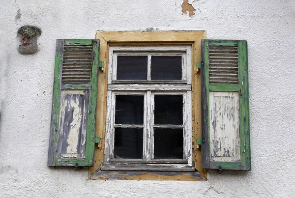 Old Wooden Opened Window Royalty Free Stock Photos