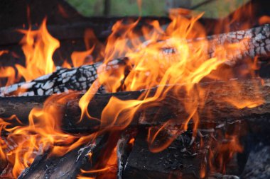 Barbekü için ateş
