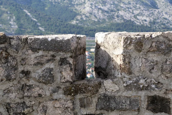 Fortaleza de Klis fortaleza medieval cerca de la ciudad de Split — Foto de Stock