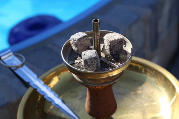 Kindling Square Coal Hookah — Stock fotografie