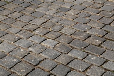 Eski kaldırım kaldırımının soyut arkaplanı.