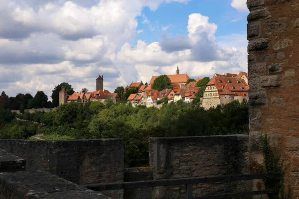 Ротенбург Дер Таубер Панорама Старого Города — стоковое фото
