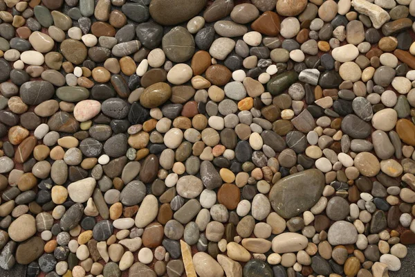 Pile Sea Gray Stones Background Sea Wet Gray Stones — Stock Photo, Image