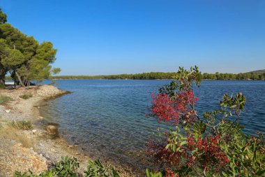 Hırvatistan 'ın Sibenik kenti yakınlarındaki St. Anthony Kanalı.