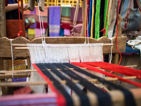 Part of the silk weaving loom