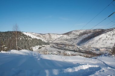 Sibirya Rusya Doğa Kış 