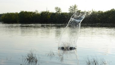 Rusya Sibirya Novokuznetsk nehir Tom