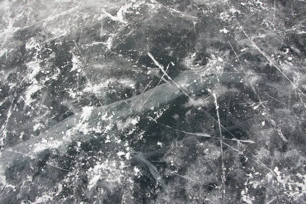 Textura Fundo Gelo Inverno Lago Baikal Rússia — Fotografia de Stock