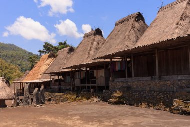Bena geleneksel köy, Bajawa yakın, Flores, Endonezya