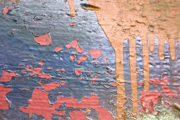 Çok Renkli Doku Eski Püskü Boya Ile Renkli Retro Antika — Stok fotoğraf