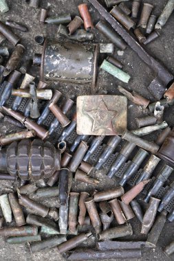 Silah kupa askerlik geçmişi. Almanya İkinci Dünya Savaşı ile SSCB ve Avrupa ülkeleri. Bir kemer tokası tarihinde Sovyetler Birliği arması.