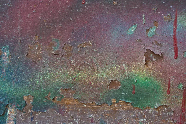 Çok Renkli Doku Eski Püskü Boya Ile Renkli Retro Antika — Stok fotoğraf